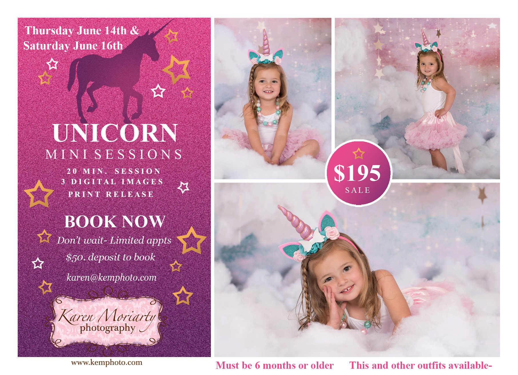 unicorn photographer kids franklin ma. fun whimiscal 